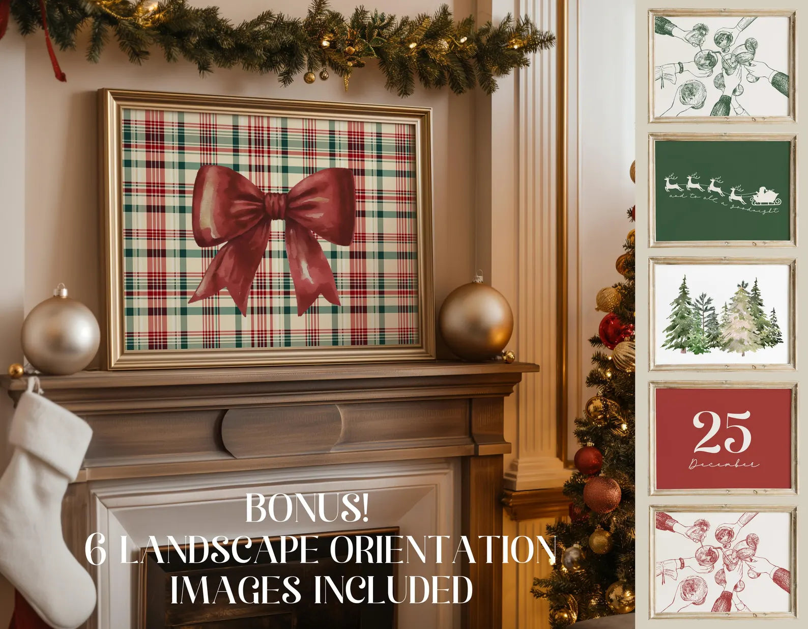 The Christmas Wall Art Collection – 30 Printable Holiday Designs