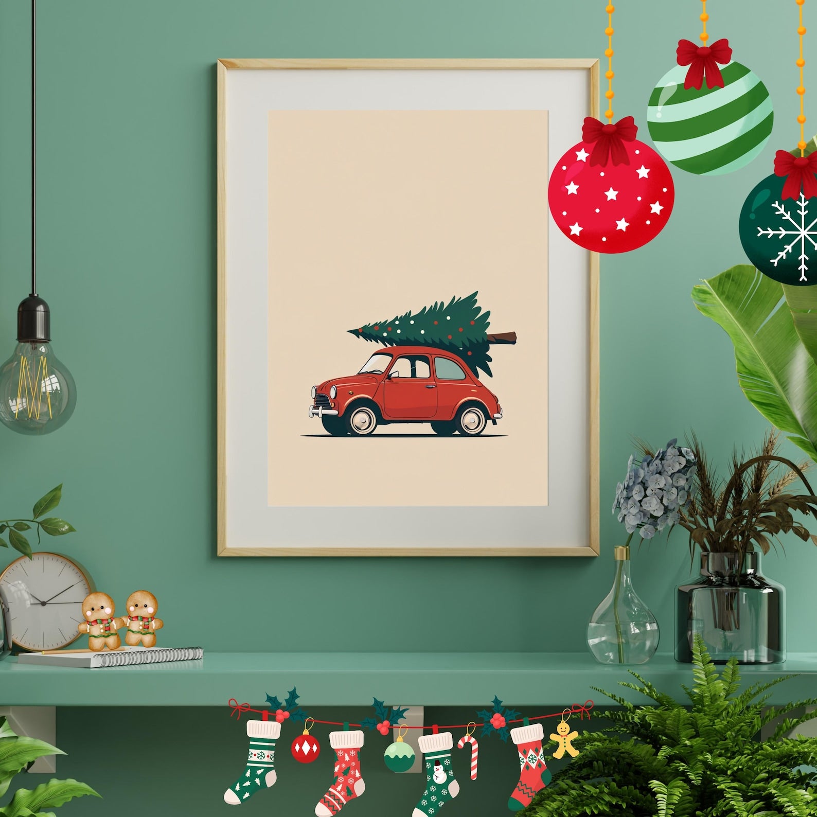 The Whimsical Holiday Gallery – 100 Printable Christmas Art Designs