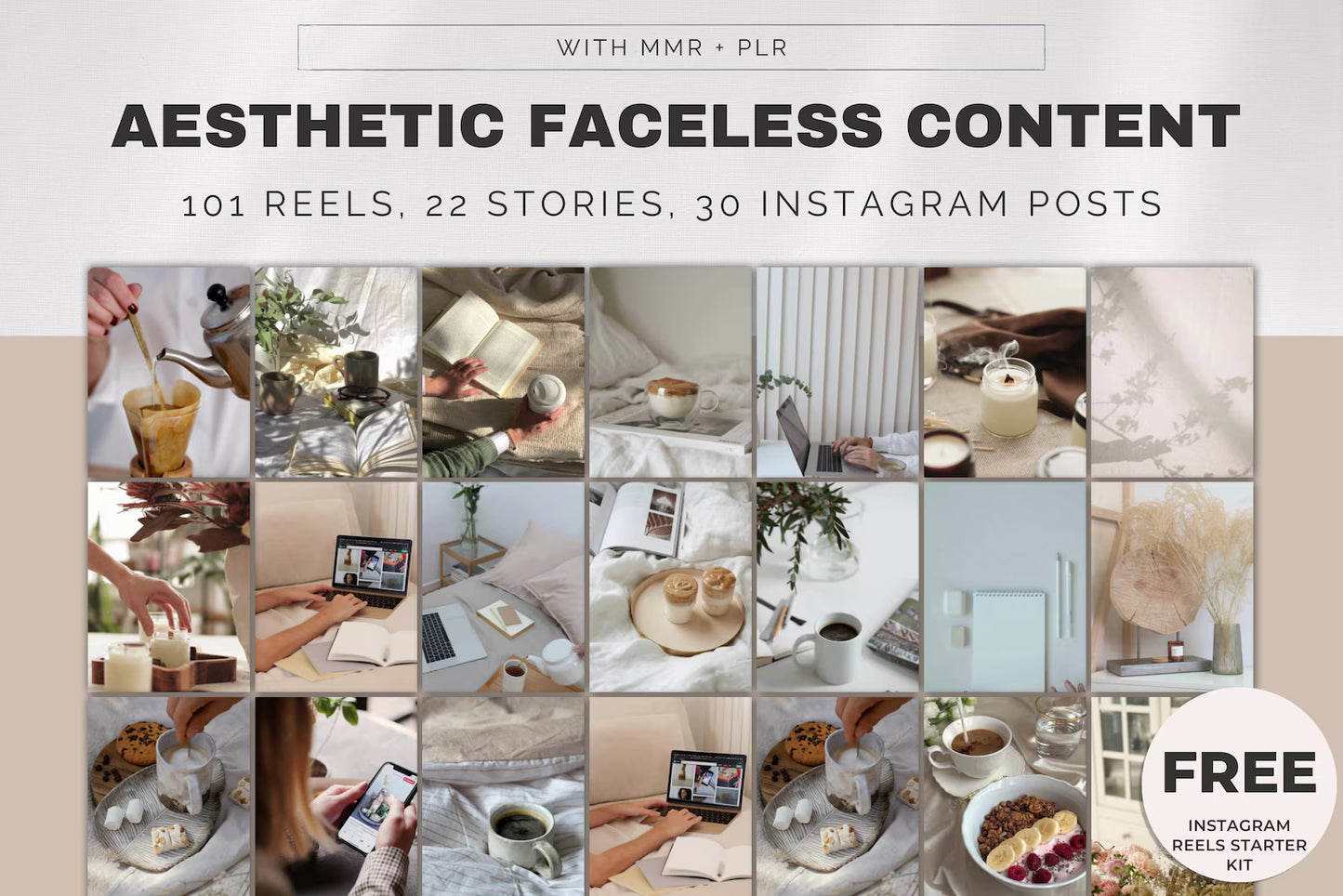 Over 150 Faceless Aesthetic Videos, Stories, Posts, Faceless Instagram Story Templates