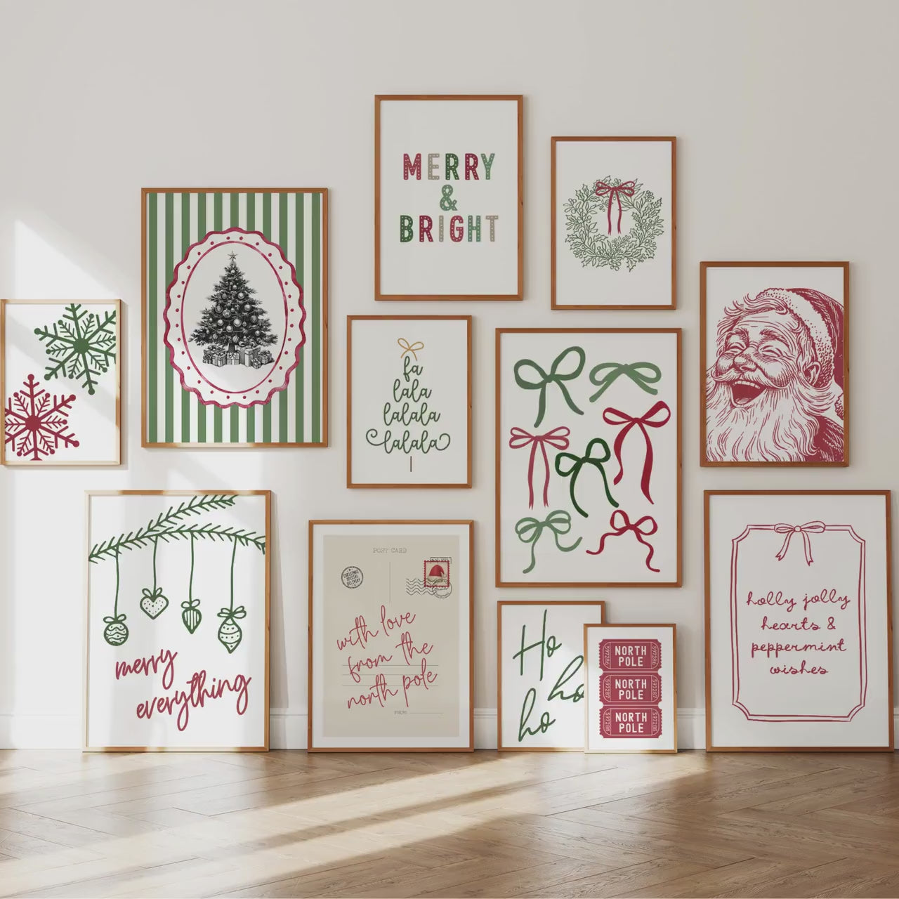 The North Pole Prints – 12 Festive Holiday Wall Art Designs